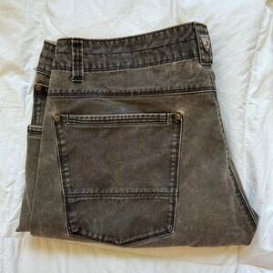 Kuhl ryder vintage patina dye jeans 38x32 work wear utility outdoors gorpcore